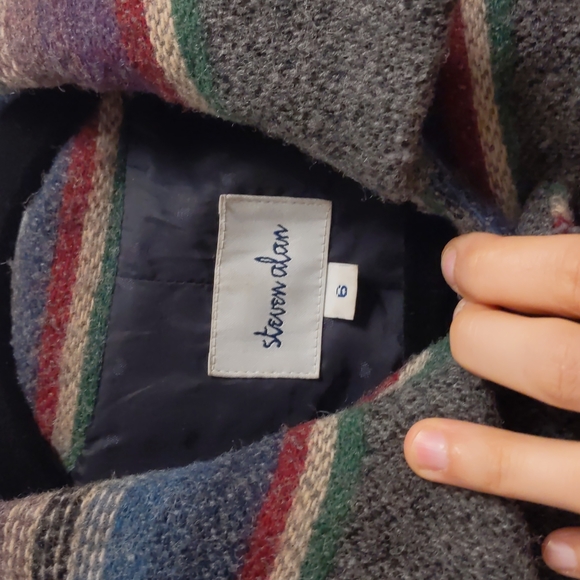 Steven Alan wool striped coat - Picture 3 of 4